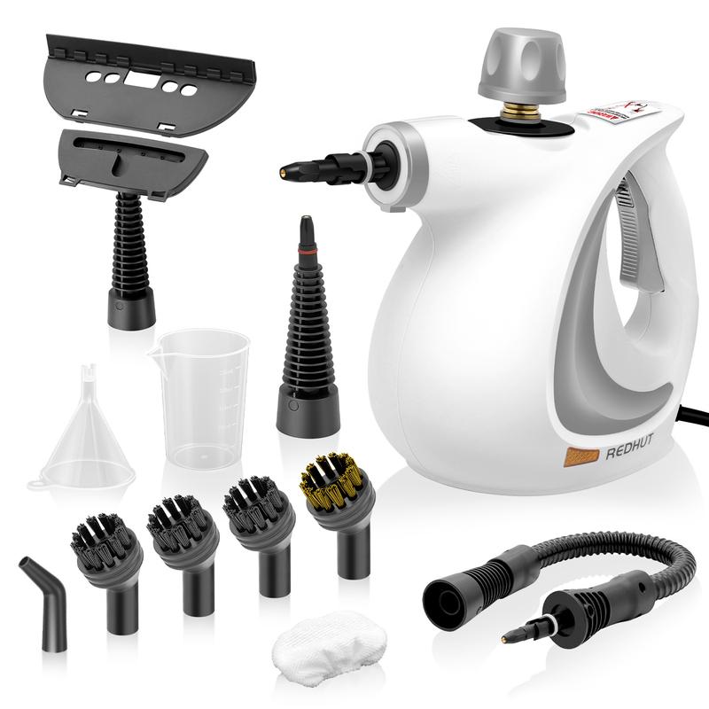 Limpiador a Vapor Portátil con 12 Accesorios para Limpieza Profunda en Cocina Baño Hogar y Automóvil