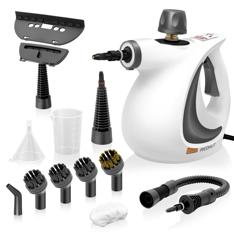 Limpiador a Vapor Portátil con 12 Accesorios para Limpieza Profunda en Cocina Baño Hogar y Automóvil