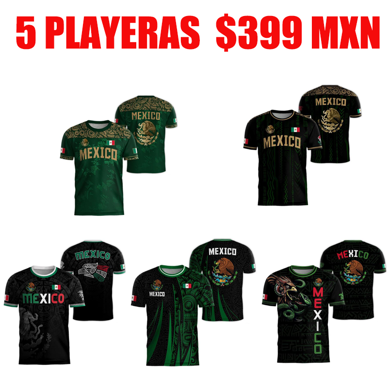 Mexico Cup 2026 Soccer Jersey Short Sleeve T-Shirt, Neutral Fit, Breathable Quick-Dry Sportswear, All Seasons Casual Wear