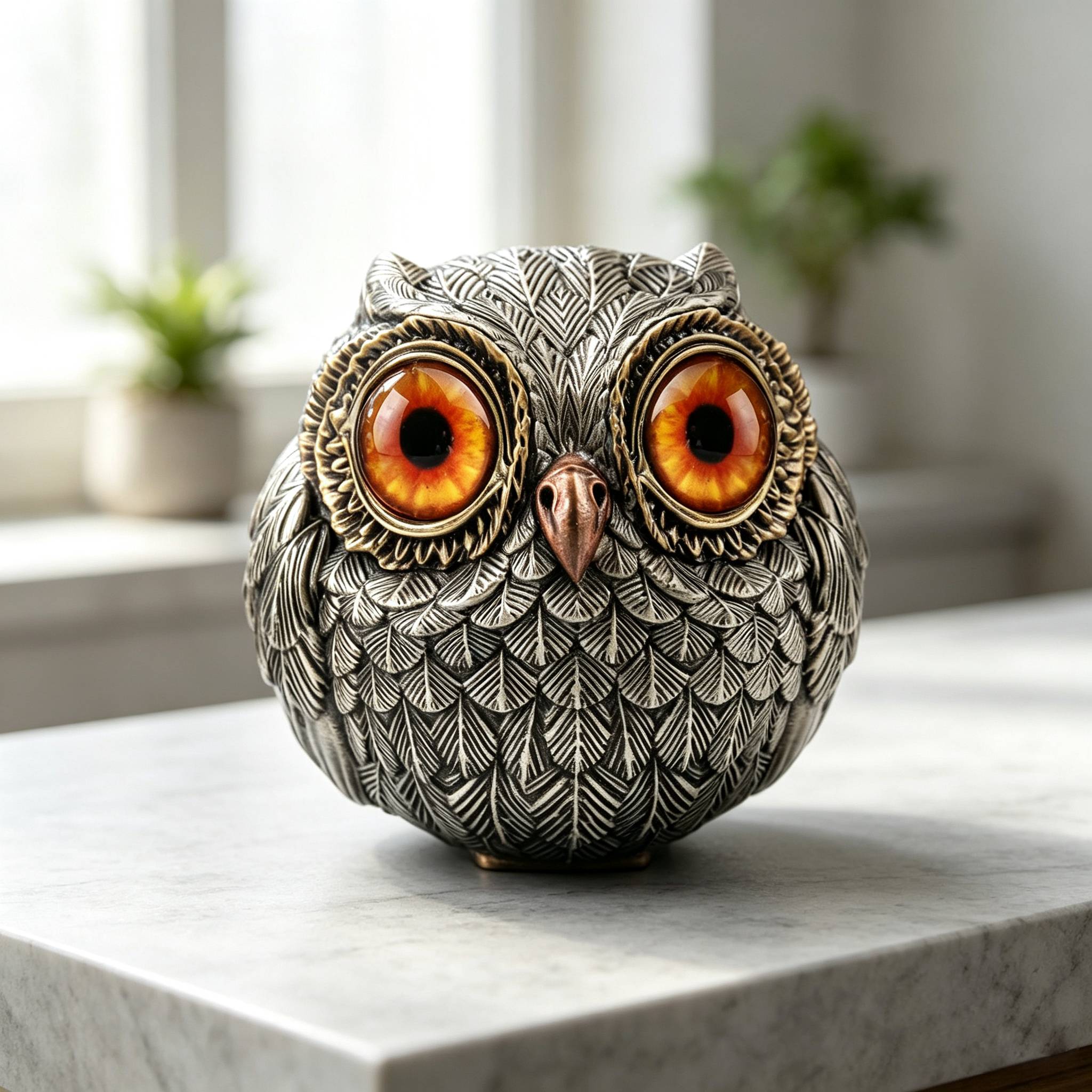 Owl Resin Ornament – ​​New Style for Home & Garden