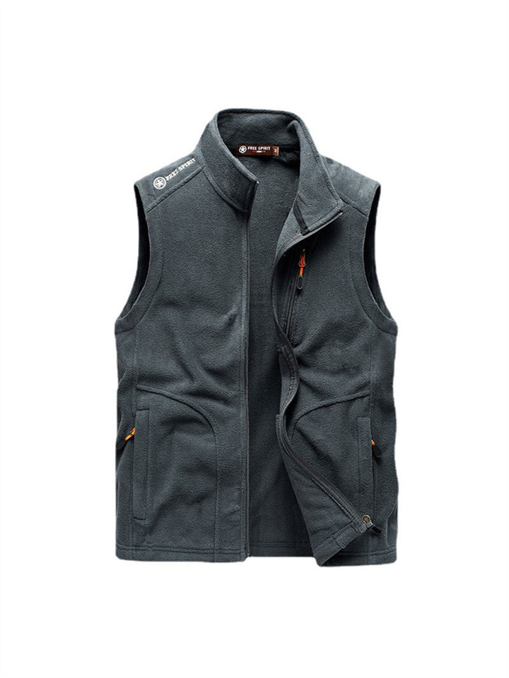 Rock-style fleece vest
