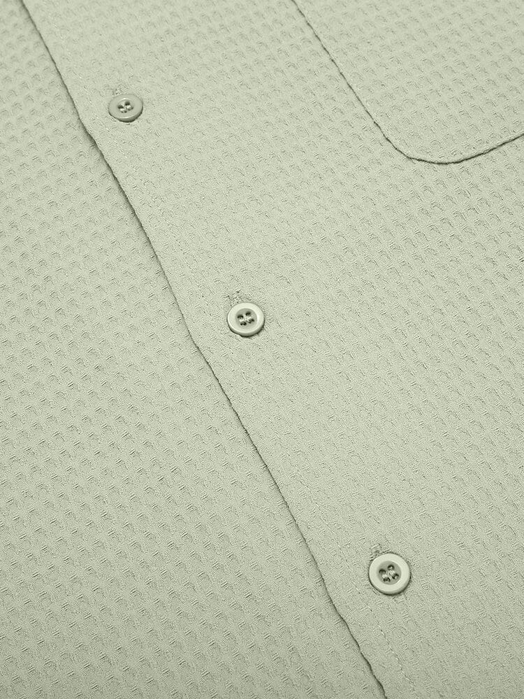 Waffle Loose Fit Short Sleeve Shirt (US Only)
