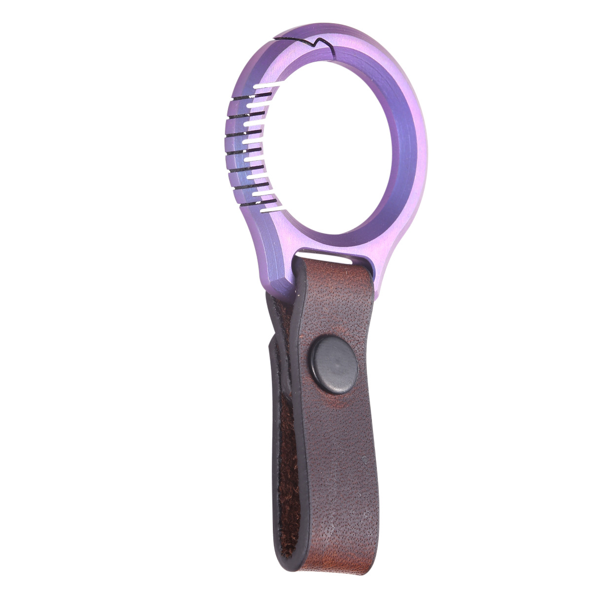 Men's Multifunctional Retro Cowhide EDC Outdoor Keychain