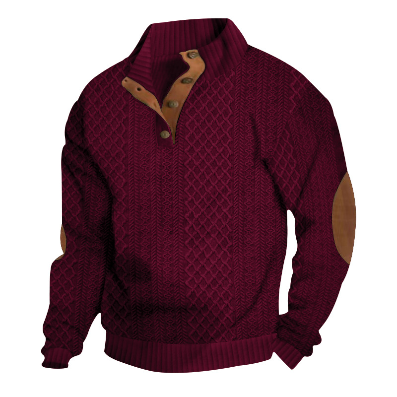 Men's  Long Sleeve Cashmere Sports Sweater