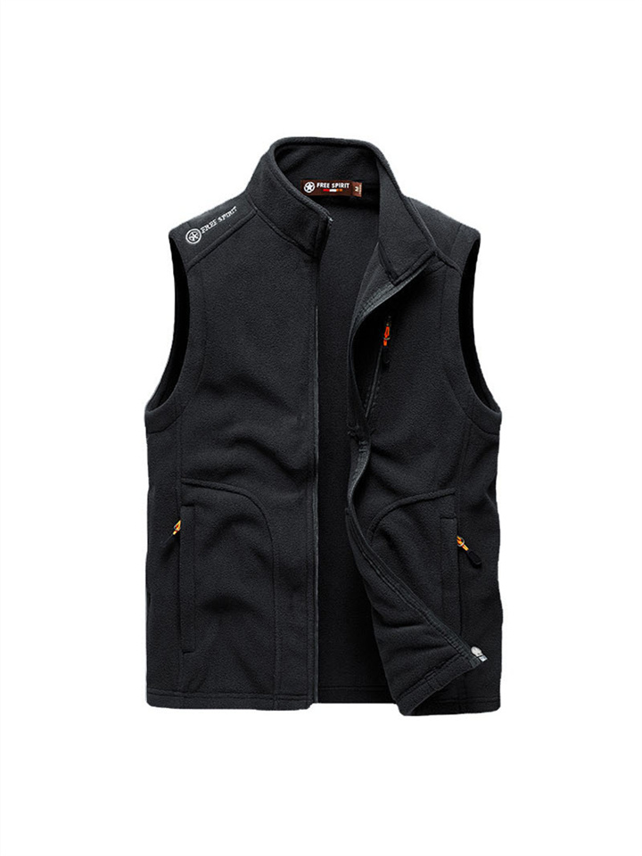 Rock-style fleece vest