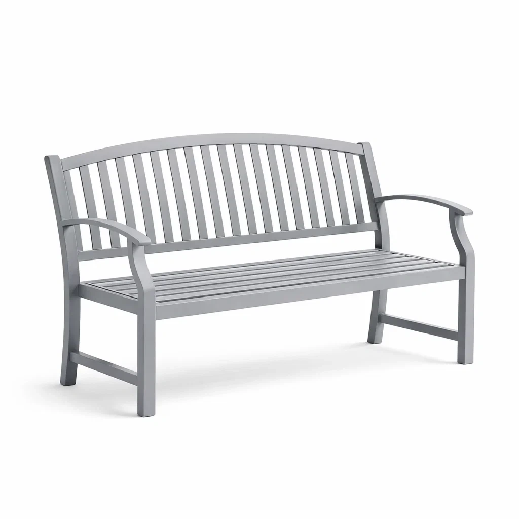 Gartenbank Holz Grau 150x60x90 cm-furnzora