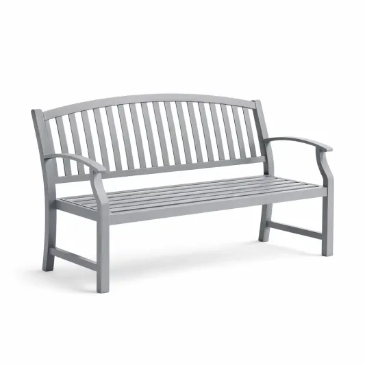 Gartenbank Holz Grau 150x60x90 cm-furnzora