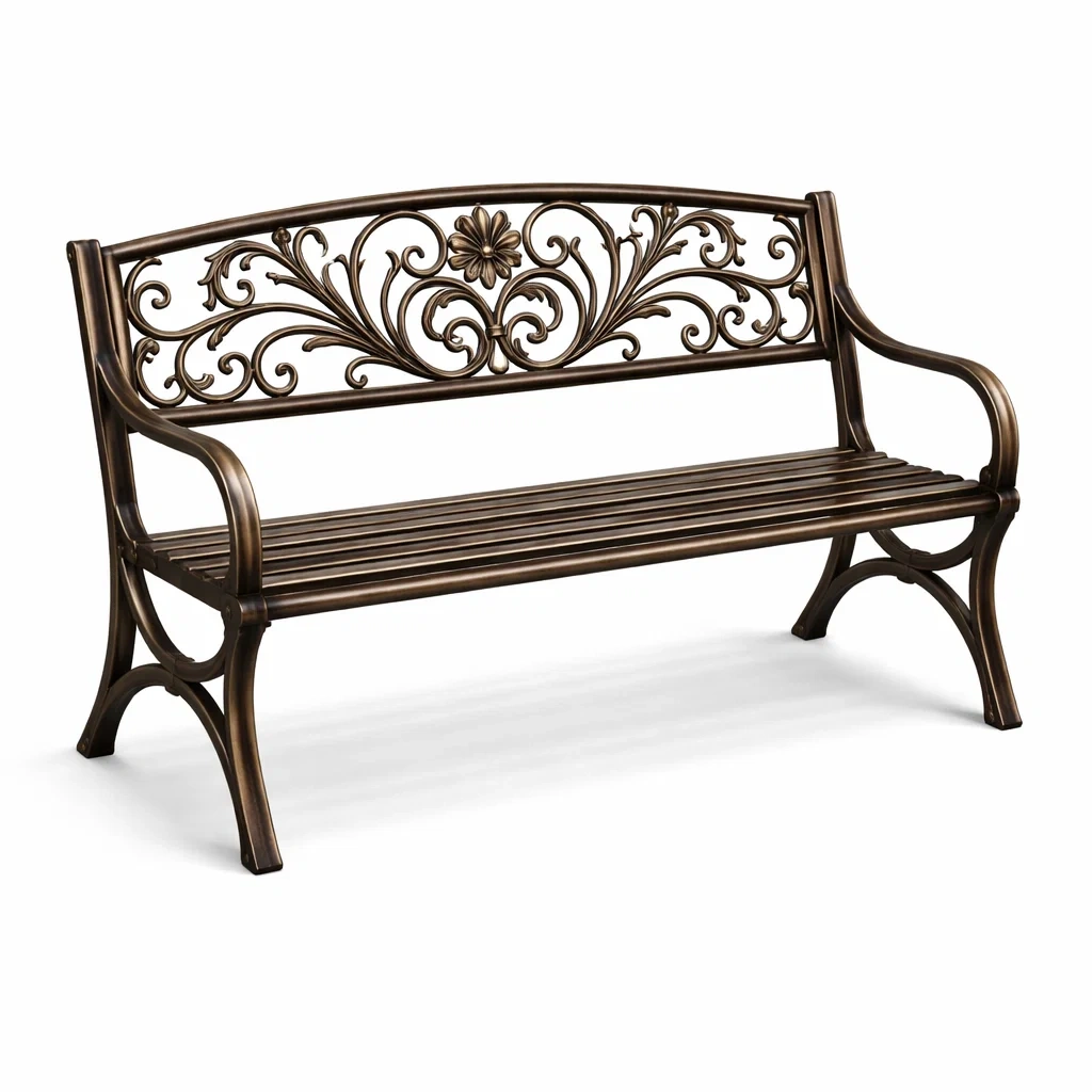 Gartenbank Gusseisen Bronze 125 cm-furnzora