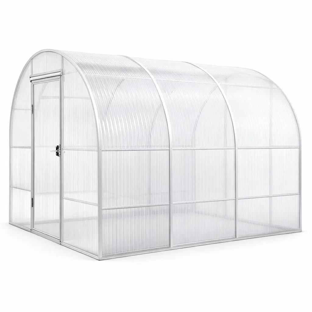 Gewächshaus aus Polycarbonat mit Aluminiumrahmen 300x200x200 cm-furnzina