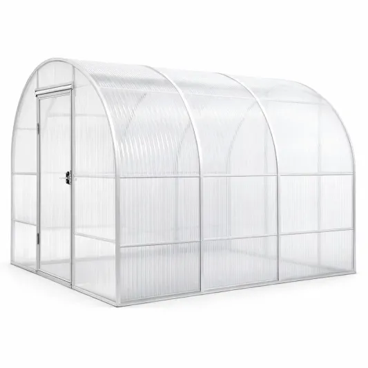 Gewächshaus aus Polycarbonat mit Aluminiumrahmen 300x200x200 cm-furnzina