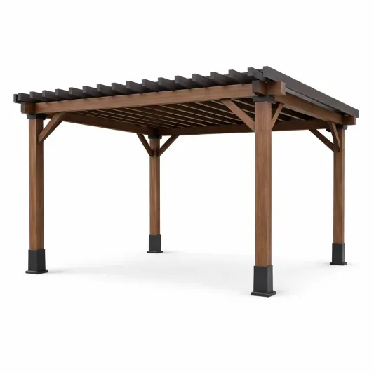 Holz Gartenpavillon Pergola 300x400 cm-furnzina