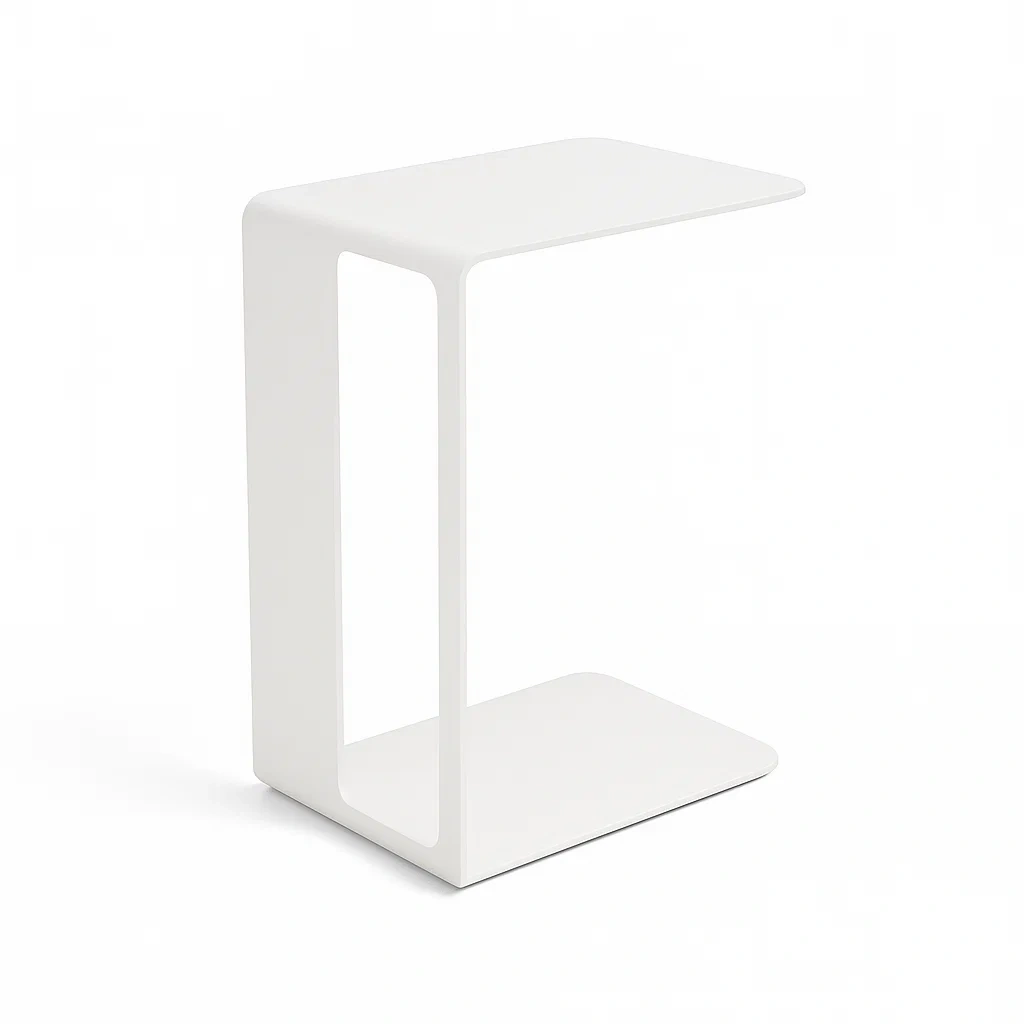 Beistelltisch Metall Weiß 45x35x60cm-meuboveta
