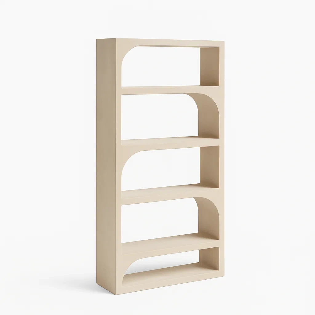 Regal aus MDF Beige 5 Ebenen 190x90x30 cm-meuboveta