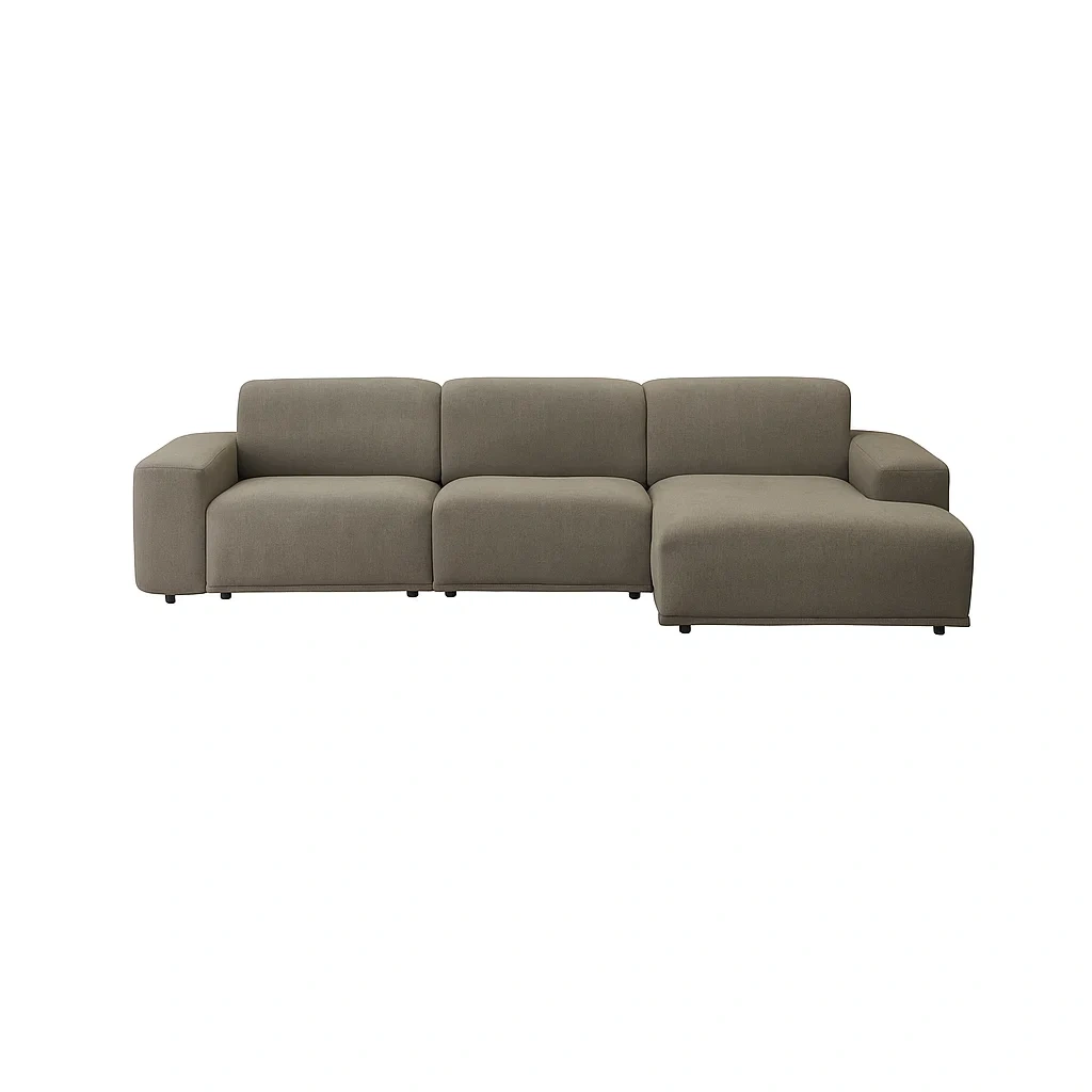 Ecksofa Stoff Beige 300x90x150 cm-meuboveta