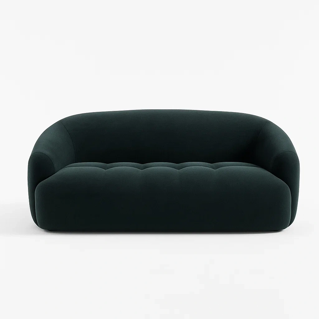 Sofa 3-Sitzer Samt Dunkelgrün-meuboveta
