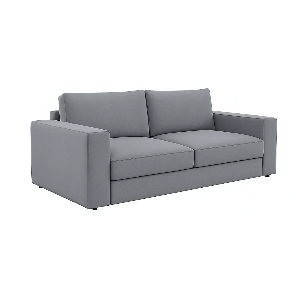 Sofa 3-Sitzer Grau Stoff-meuboveta