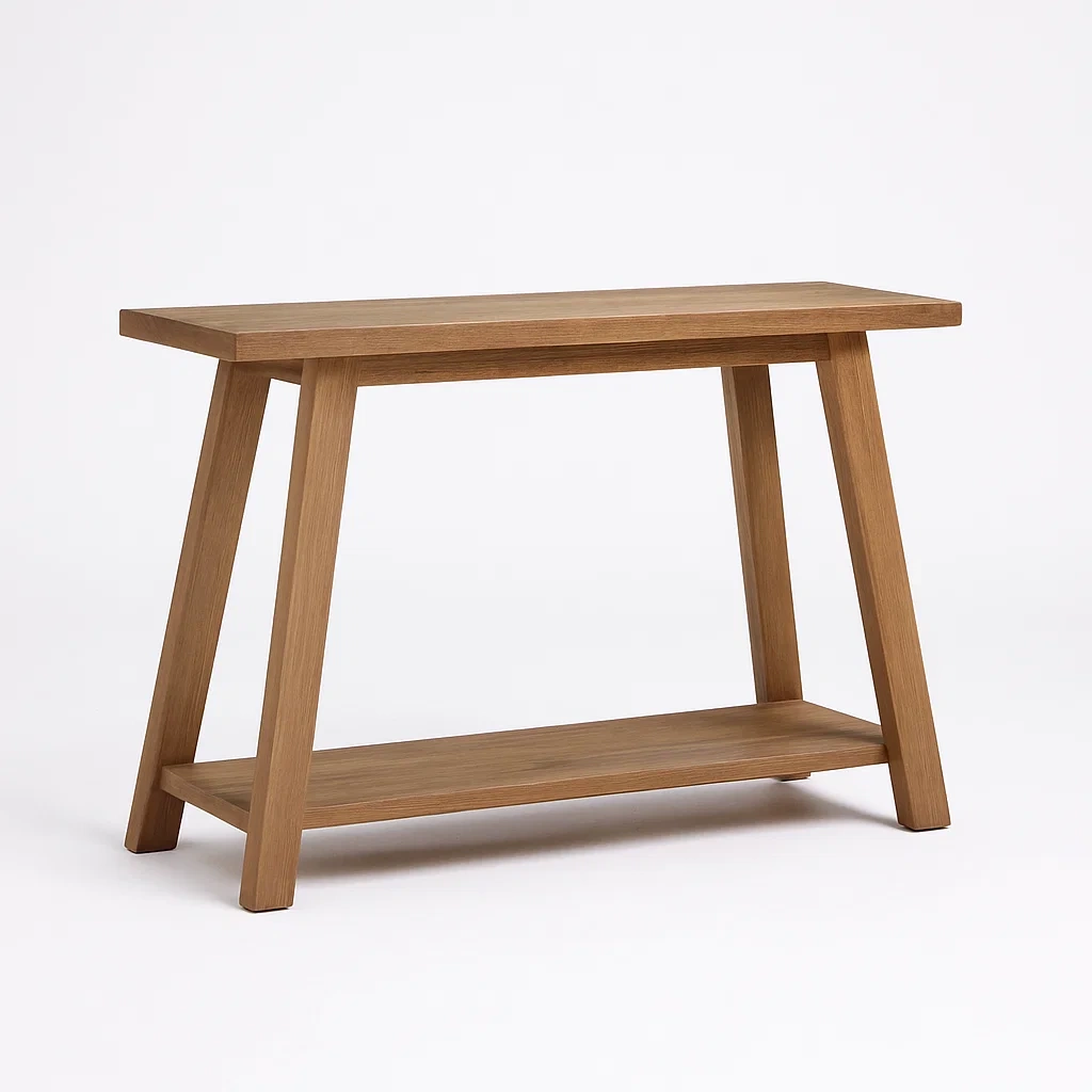 Konsolentisch Eichenholz 2 Ebenen rechteckig 110x40x75cm-meuboveta