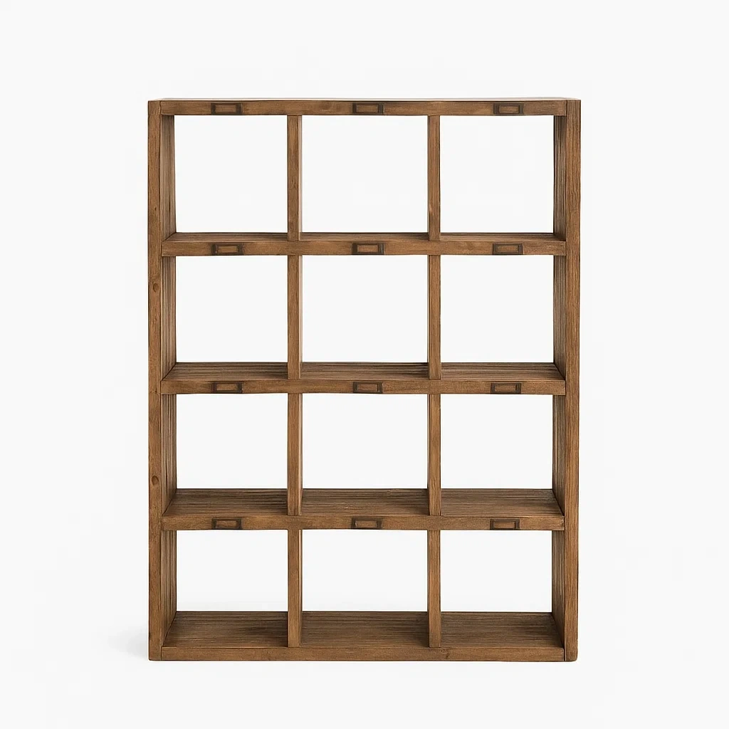 Regal Kiefernholz 12 Fächer Braun 150x120x25cm-meuboveta