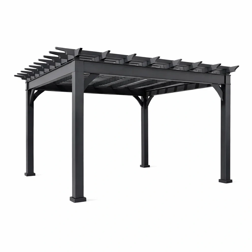 Aluminium Pergola Anthrazit 300x400x230 cm-homfetra