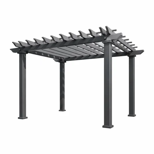 Metall Pergola 300x300 cm Anthrazit-homfetra