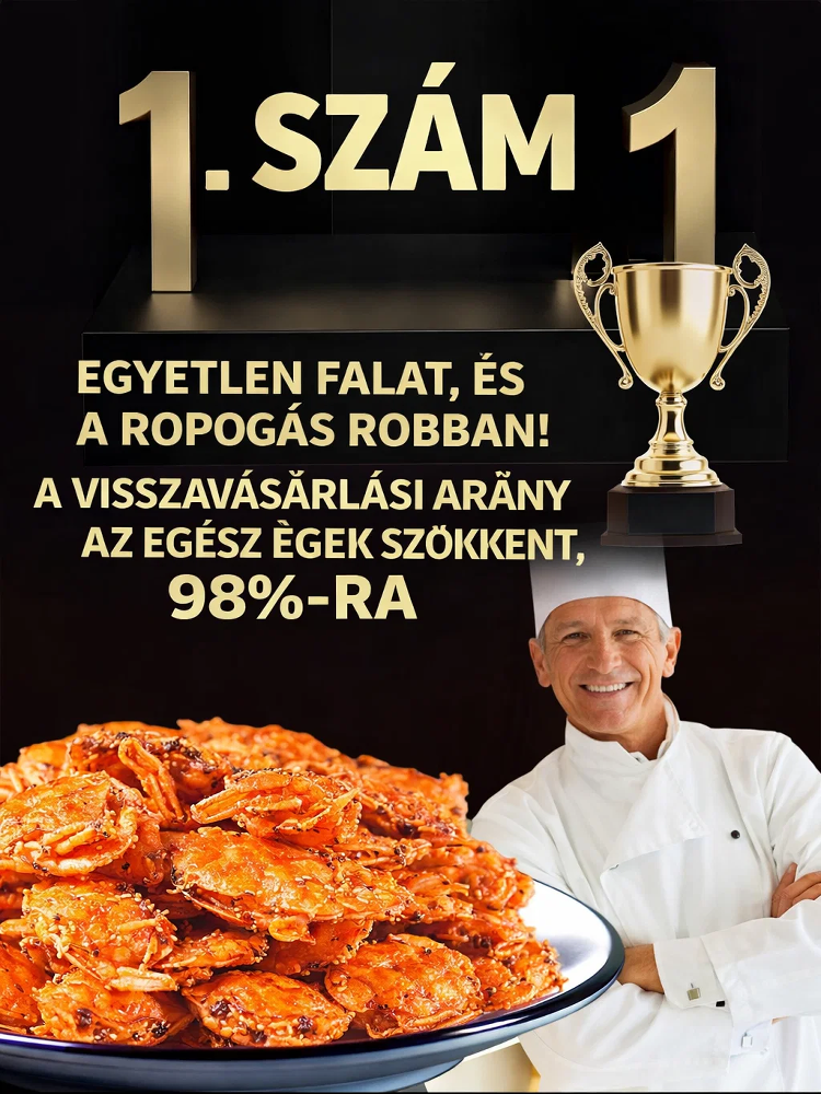 🦀Ropogós tengeri rák azonnal fogyasztható kis rákok | Egészben Ehető | Fűszeres & Umami Élmény | 0 Tartósítószer & Magas DHA/EPA