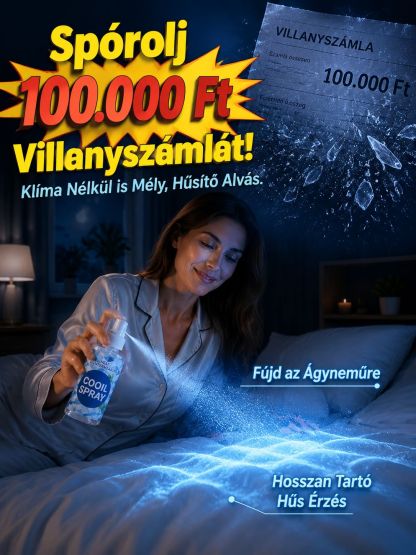 ❄️Tartós frissítő spray| 1 mp alatt -15°C| 3 órás tartós hőpajzs, Természetes menta kivonat, Bőrbarát❄️
