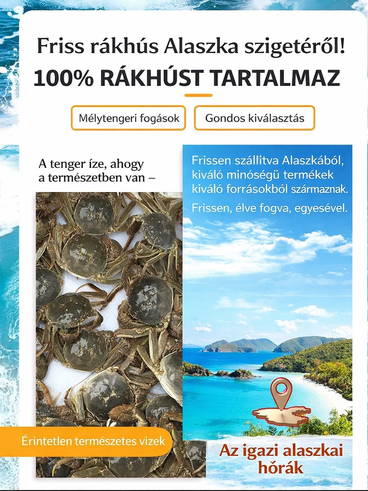 🦀Ropogós tengeri rák azonnal fogyasztható kis rákok | Egészben Ehető | Fűszeres & Umami Élmény | 0 Tartósítószer & Magas DHA/EPA