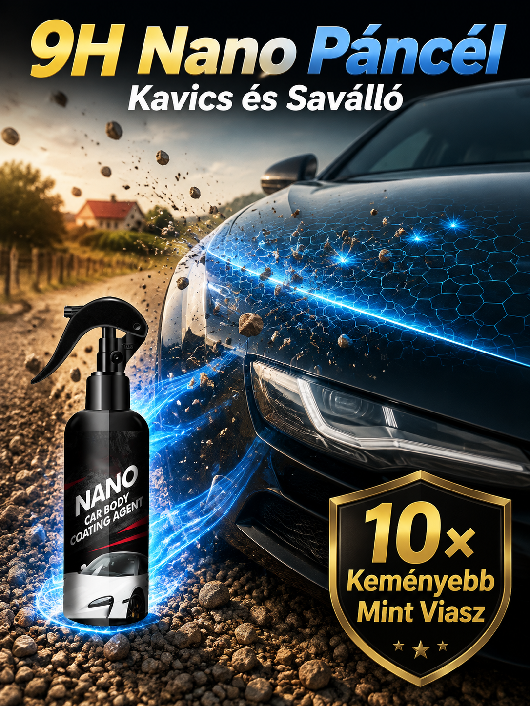 🛡️Erőteljes Megújítás Autó Nano Bevonat| 3 Perc a Tükörfényes Ragyogásért (Limitált Ajánlat)✨