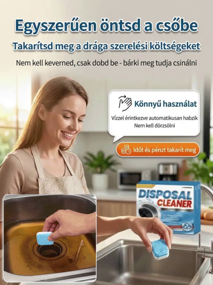 🏠 Otthoni csúcstechnológia |Hatékony Csőtisztító Tabletta - Végleg elpusztítja a bűzt és a rovarokat✨ 【Mondjon búcsút a dugulásoknak és a kellemetlen szagoknak!】 ✨