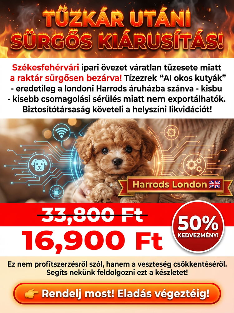 💥Robot kutyus rövid szőrű plüssfigura– Önműködő Sétáltatás & Akadálykerülés (Féláron a készlet erejéig!)