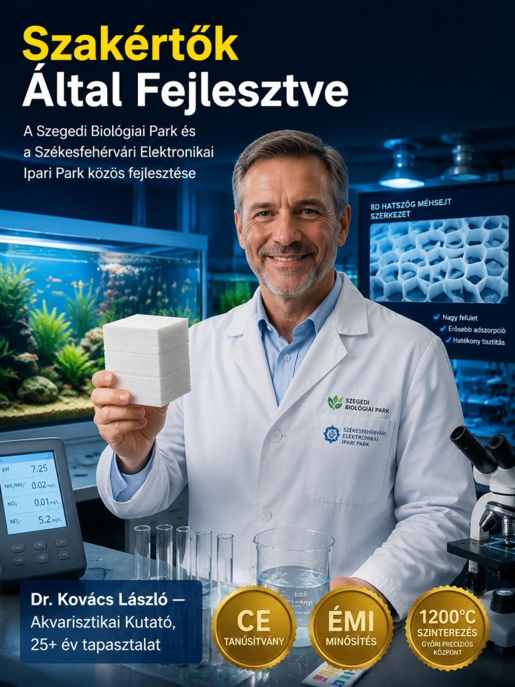 🐟【3 perc tiszta és átlátszó】Akvárium tisztító papír | 365 Nap Vízcsere Nélkül | 10.000x Adszorpció- Kristálytiszta Víz Azonnal 💧