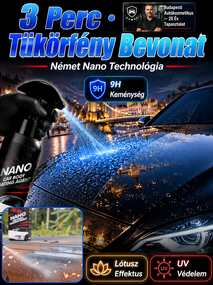 🛡️Erőteljes Megújítás Autó Nano Bevonat| 3 Perc a Tükörfényes Ragyogásért (Limitált Ajánlat)✨