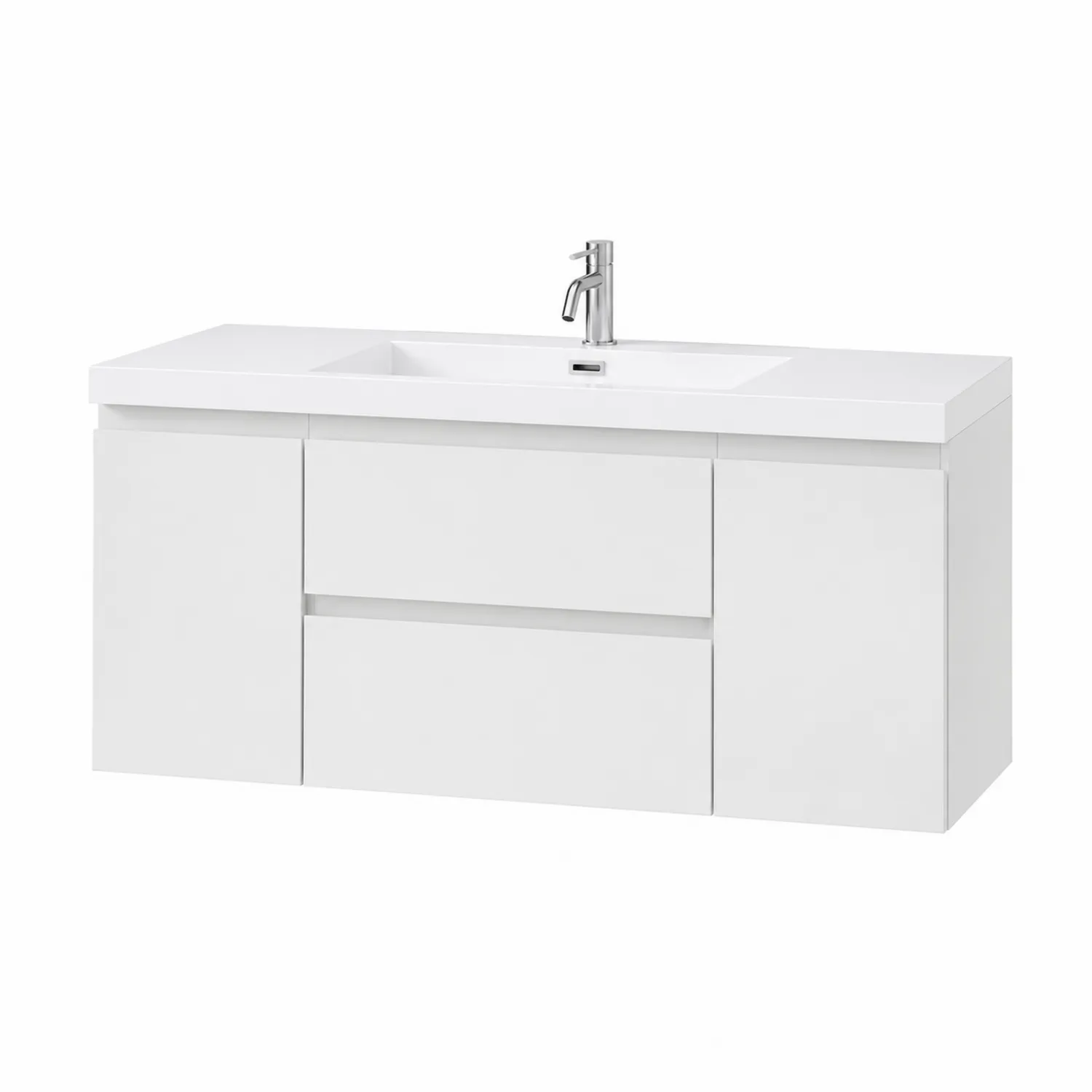 Mobile lavabo legno MDF con rubinetto 120x50x55 cm