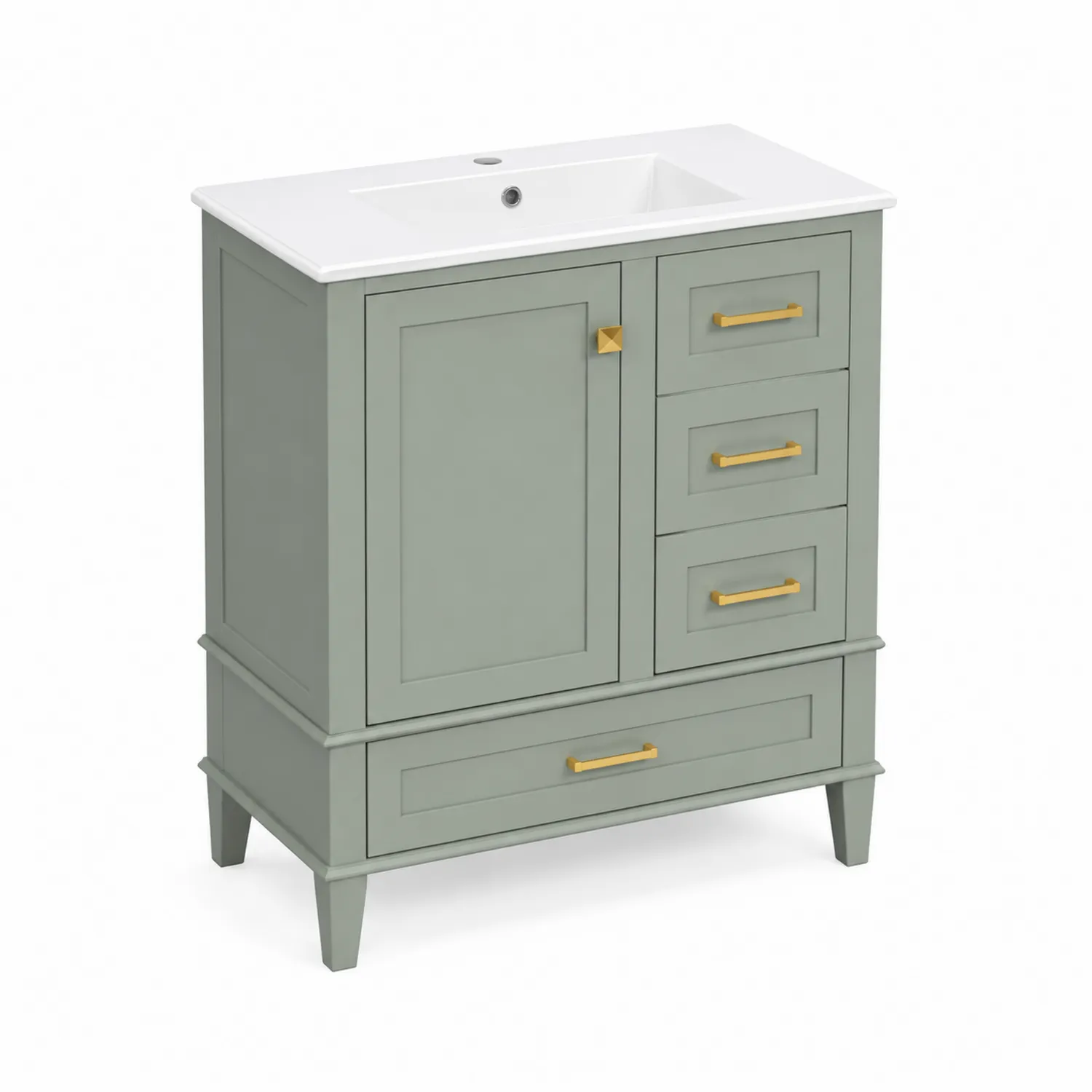 Mobile bagno in MDF con lavabo in ceramica
