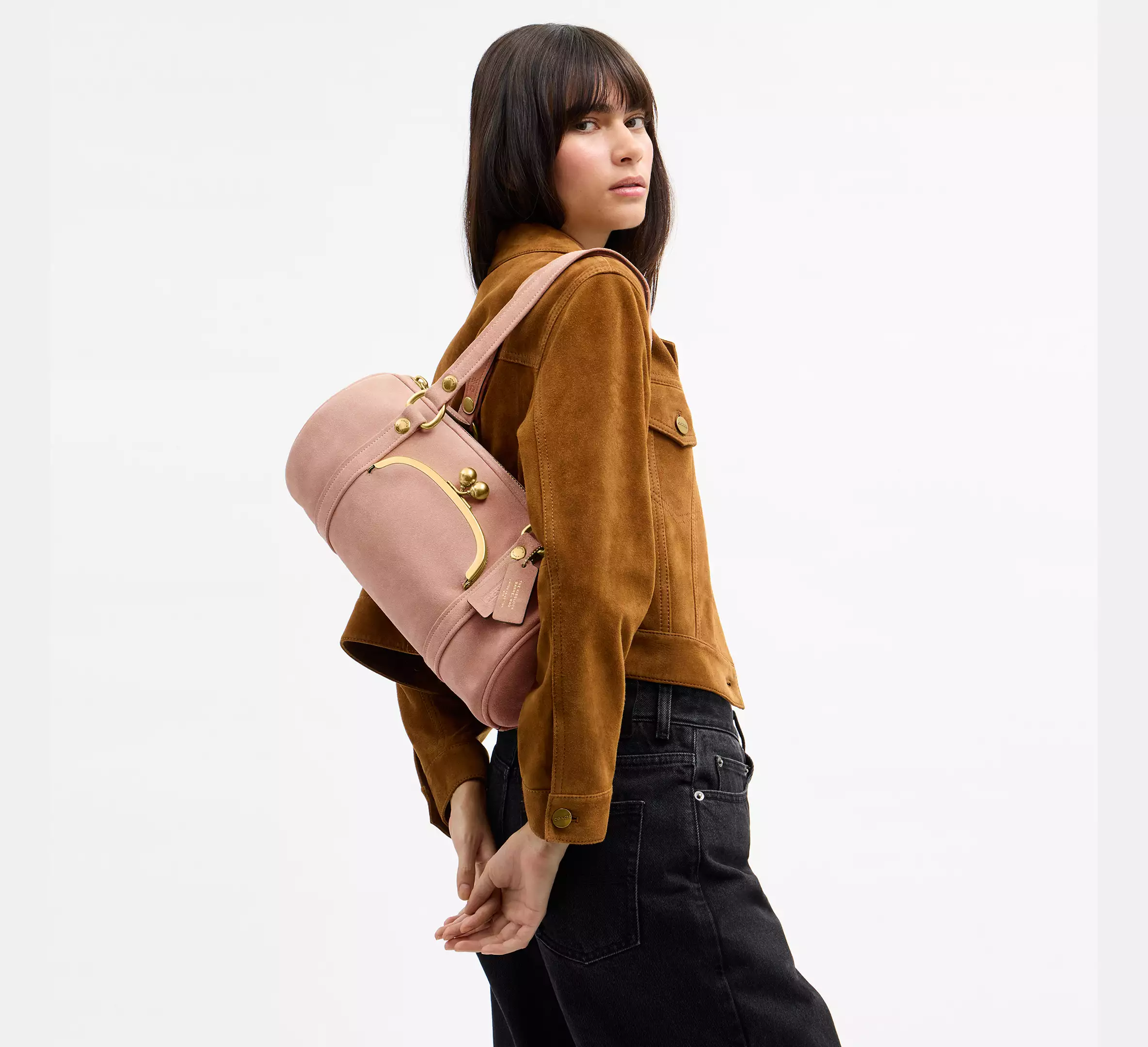 Kisslock Barrel Bag