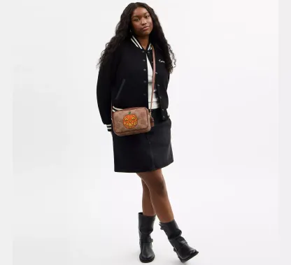 Jamie Camera Bag In Signature Canvas With Halloween Print