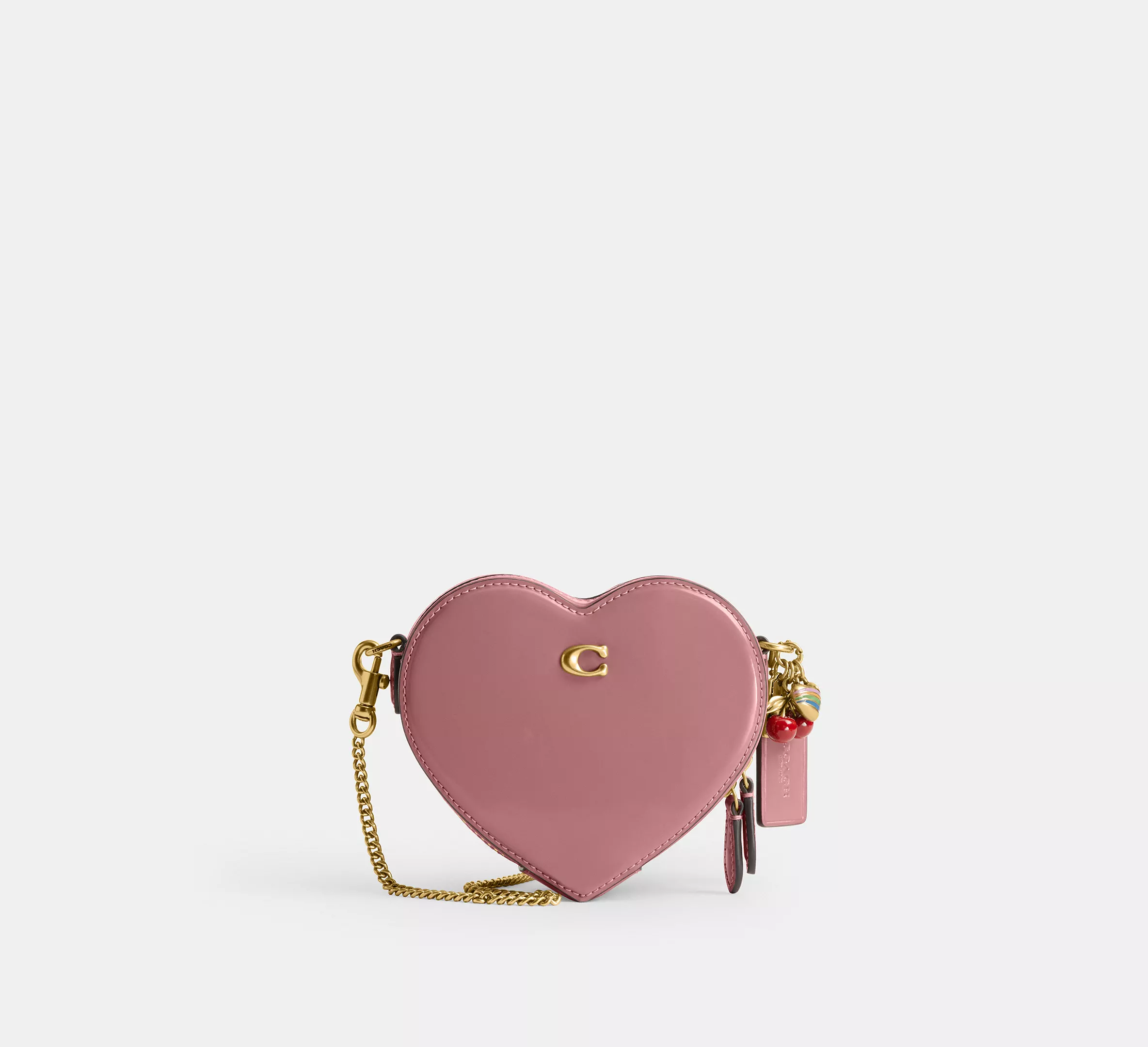 Heart Crossbody Bag 14 With Charms