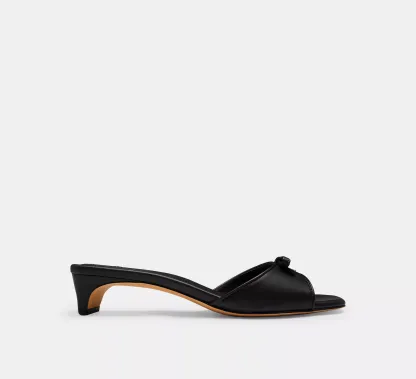 Bow Kitten Heel Sandal