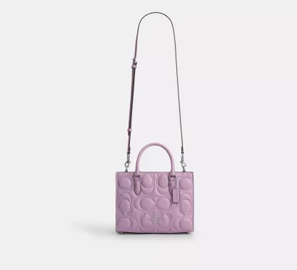 Maggie Small Tote Bag In Signature Leather