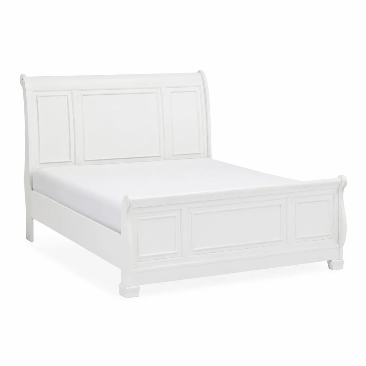 Cama de Madera Blanca 200x160 cm-Melvitor