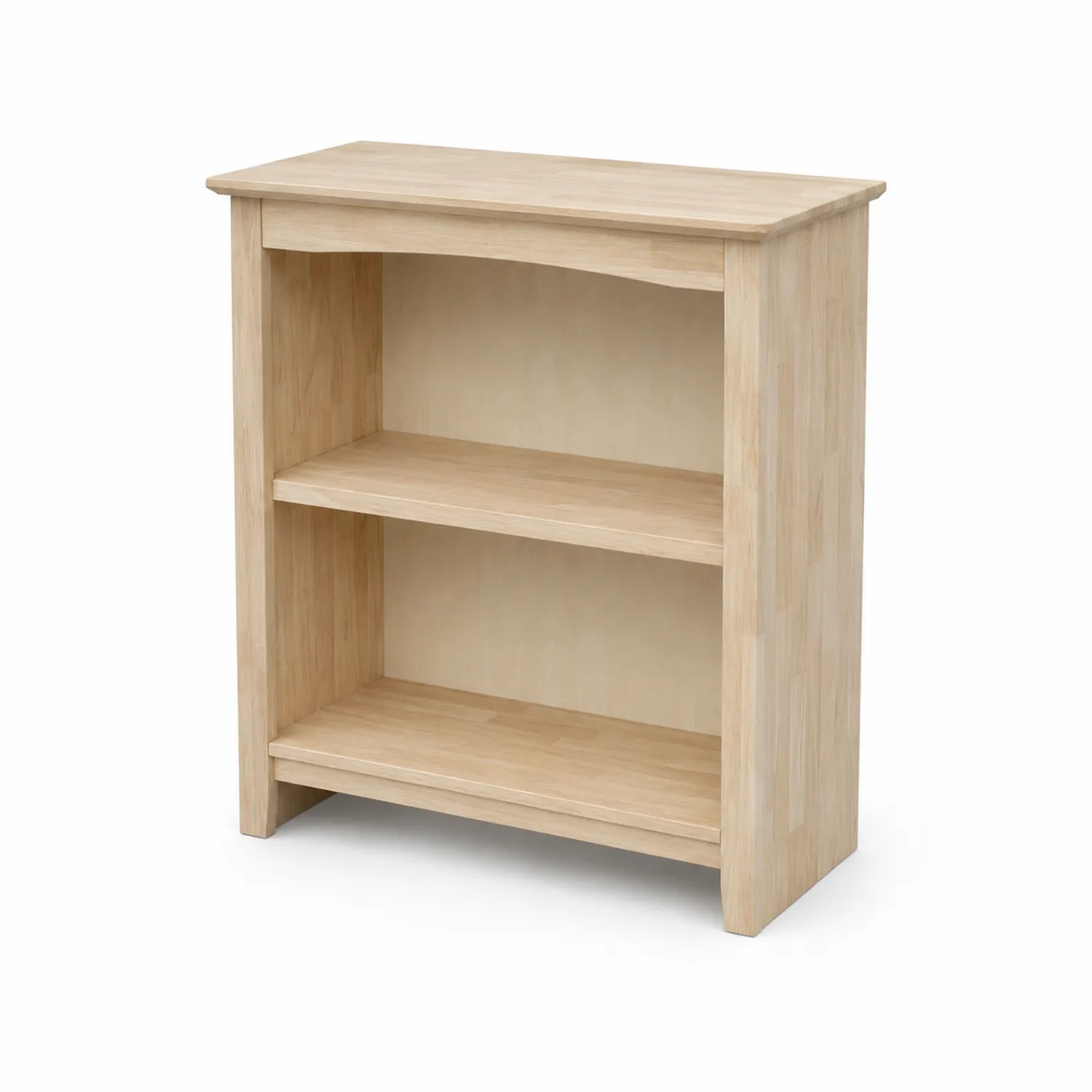 Estantería de madera de roble 2 niveles 80x30x92 cm Natural-Melvitor
