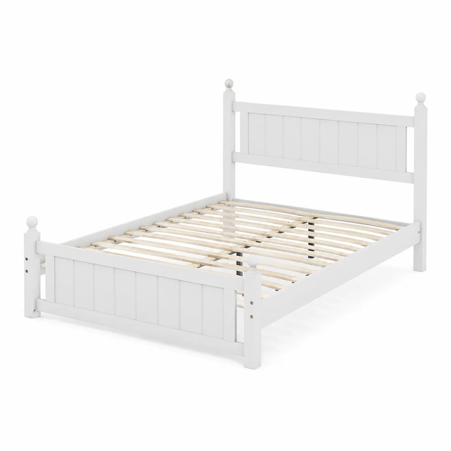 Cama de Madera Blanca 200x160 cm