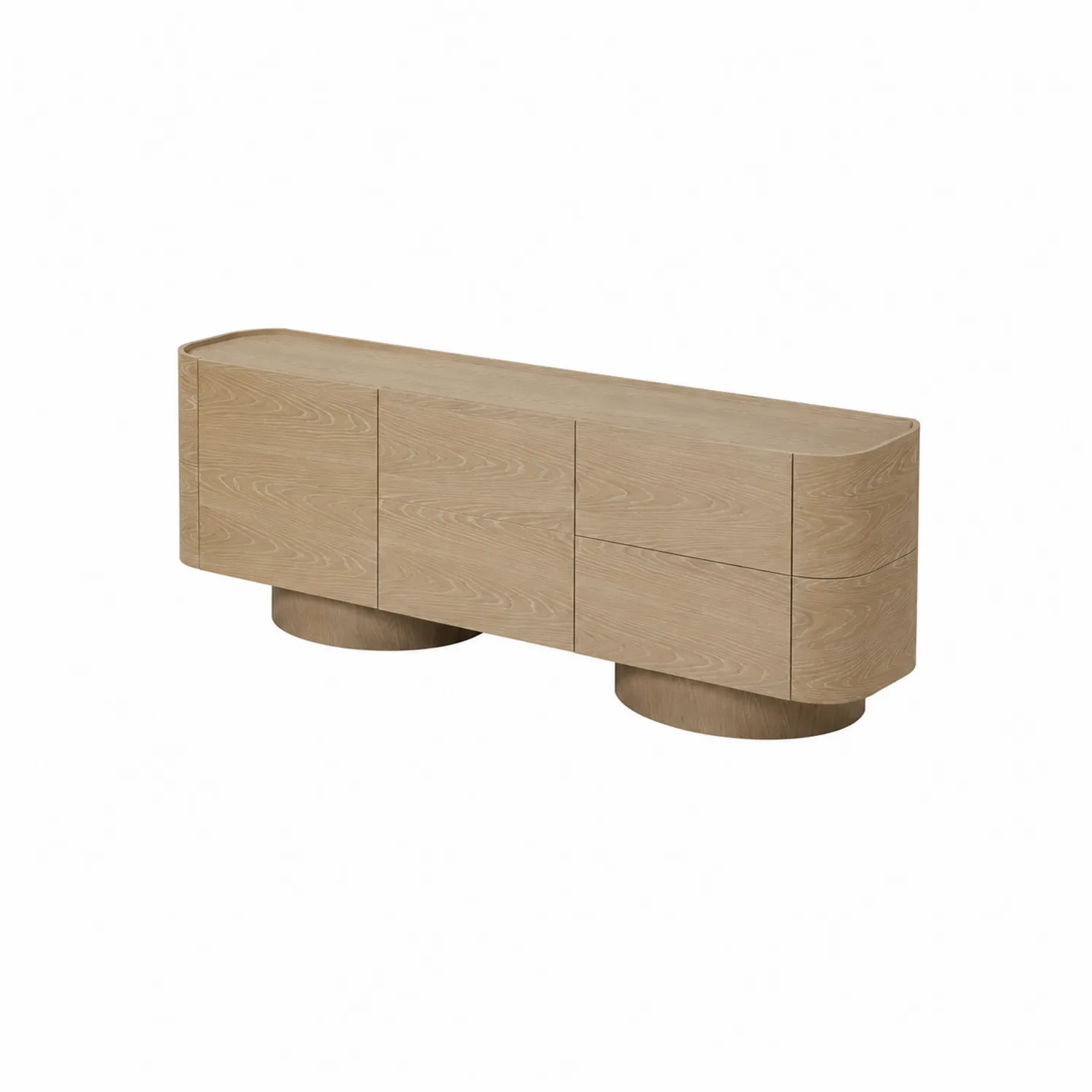 Aparador de Madera de Roble Beige