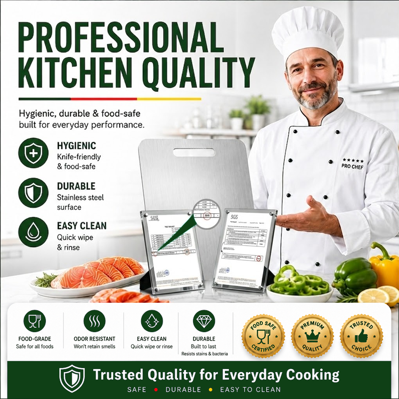 Premium Stainless Steel Cutting Board