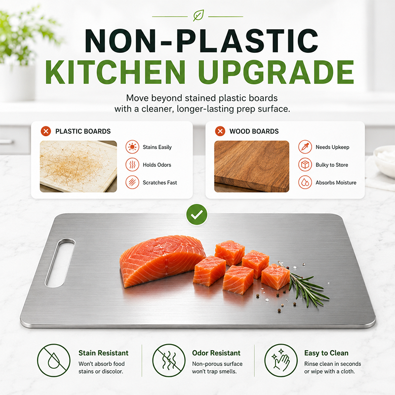 Premium Stainless Steel Cutting Board