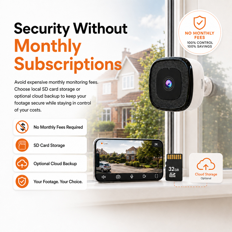 2K Window Security Camera for Smarter Home Protection