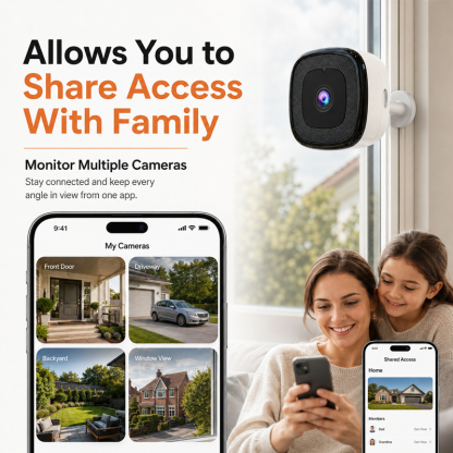 2K Window Security Camera for Smarter Home Protection