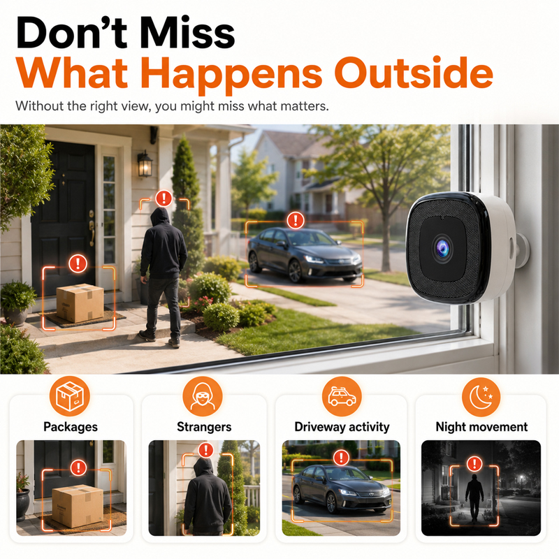 2K Window Security Camera for Smarter Home Protection
