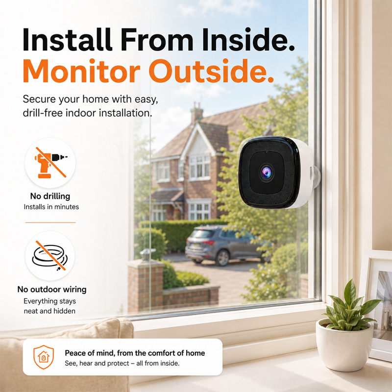 2K Window Security Camera for Smarter Home Protection