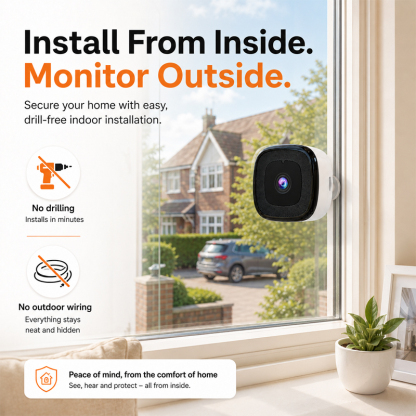 2K Window Security Camera for Smarter Home Protection